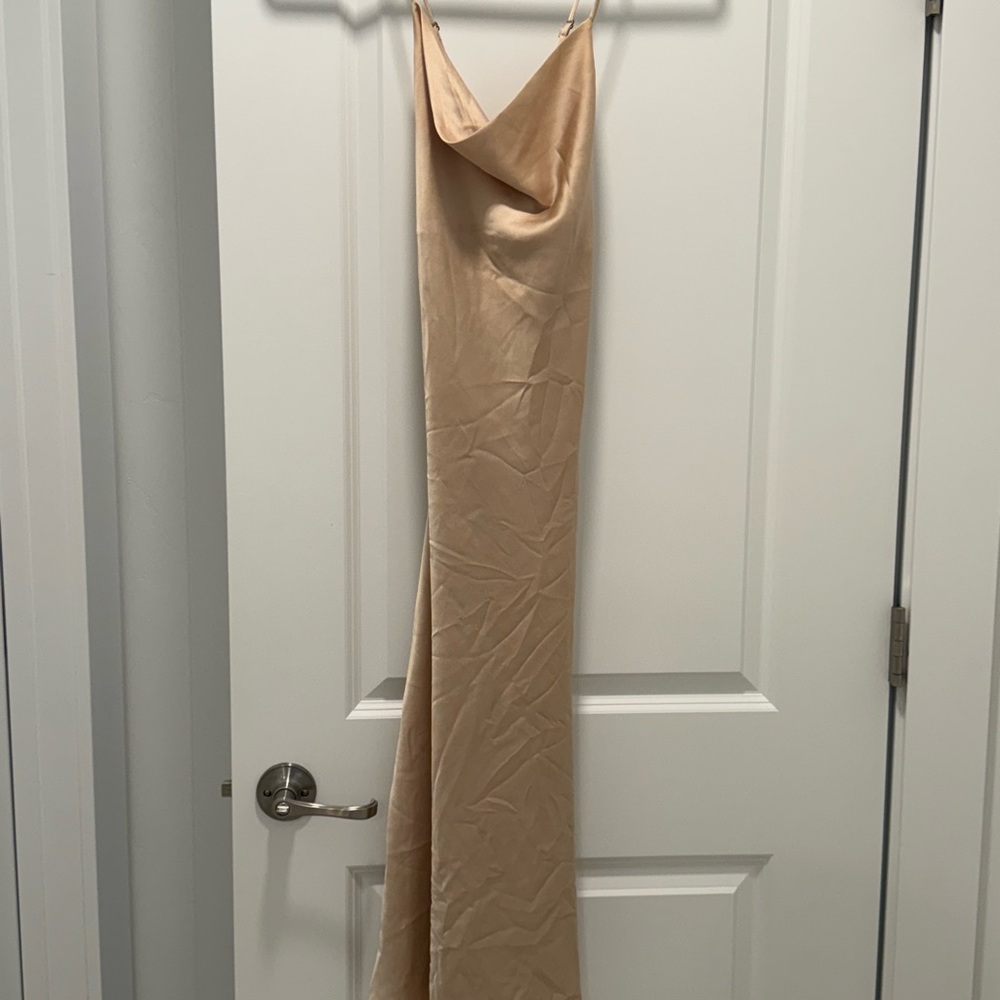Show Me Your MuMu Tan Maxi Dress